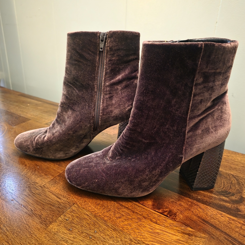 BCBGeneration Velvet Ankle Boots